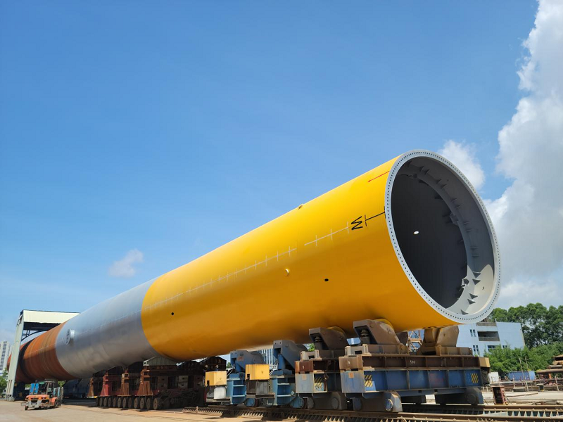 Zhongshan Base Ships Large-Diameter Monopiles for CGN Shanwei Jiazi Phase-II Wind Farm